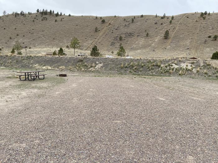 A photo of Site 20 of Loop B at White Sandy Campground with Picnic Table, Fire Pit