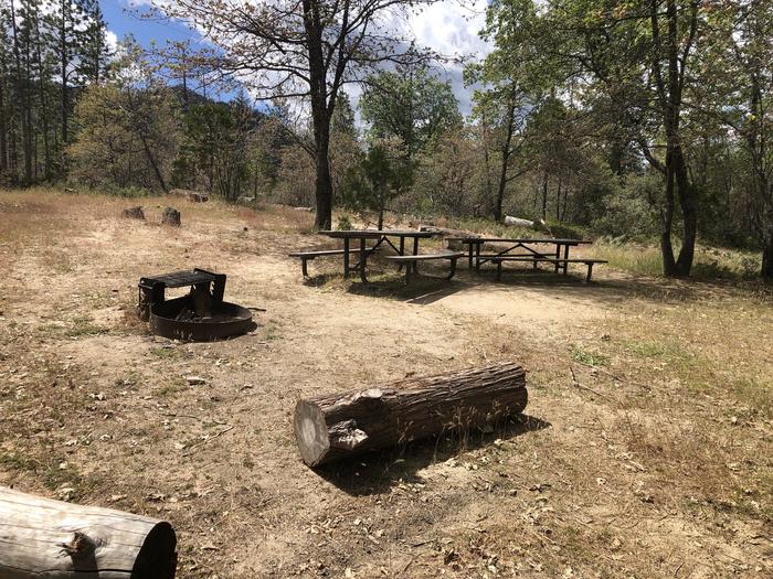 A photo of Site 030 of Loop WISHON BASS LAKE at WISHON BASS LAKE with Picnic Table, Fire Pit, Shade,Double Site, Pull-Thru. 