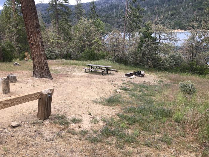 A photo of Site 047 of Loop WISHON BASS LAKE at WISHON BASS LAKE with Picnic Table, Fire Pit, Shade, Lake View. 