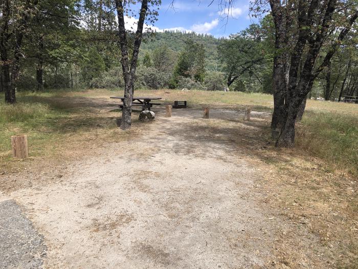 A photo of Site 023 of Loop WISHON BASS LAKE at WISHON BASS LAKE with Picnic Table, Fire Pit, Shade