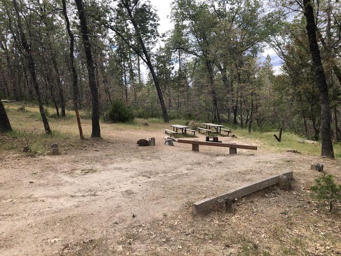 A photo of Site 029 of Loop WISHON BASS LAKE at WISHON BASS LAKE with Picnic Table, Fire Pit, Shade, Double Site. 