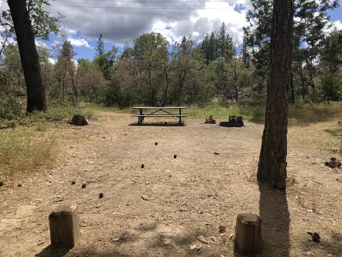 A photo of Site 031 of Loop WISHON BASS LAKE at WISHON BASS LAKE with Picnic Table, Fire Pit, Shade
