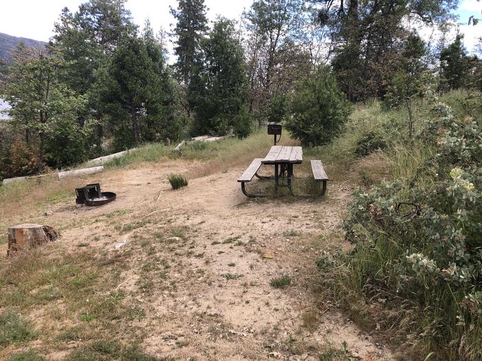 A photo of Site 046 of Loop WISHON BASS LAKE at WISHON BASS LAKE with Picnic Table, Fire Pit, Lake View. 