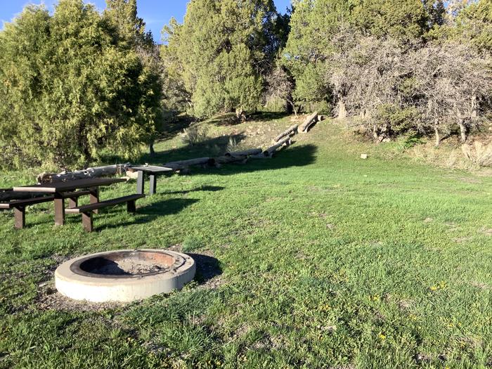 A photo of Site Group A of Loop Main Loop at TWIN LAKE CAMPGROUND with Picnic Table, Fire Pit
