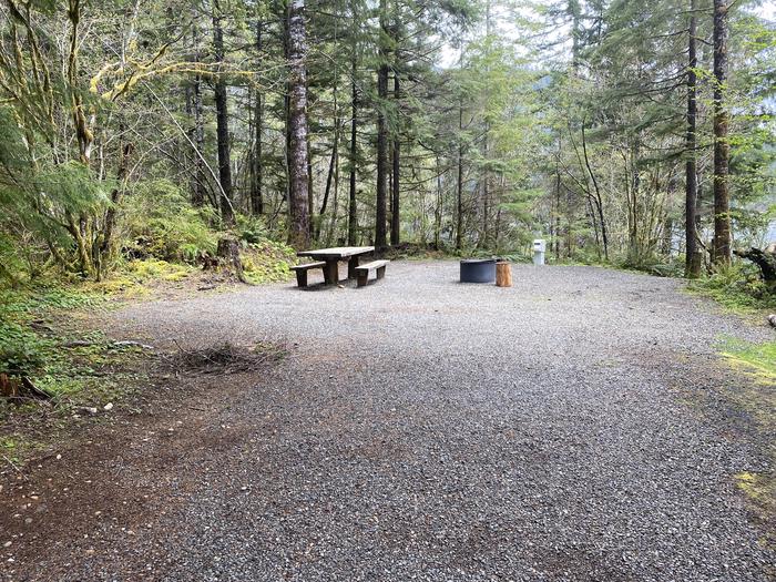 A photo of Site 051 of Loop HIKE-IN at COHO CAMPGROUND with Picnic Table, Fire Pit, Tent Pad