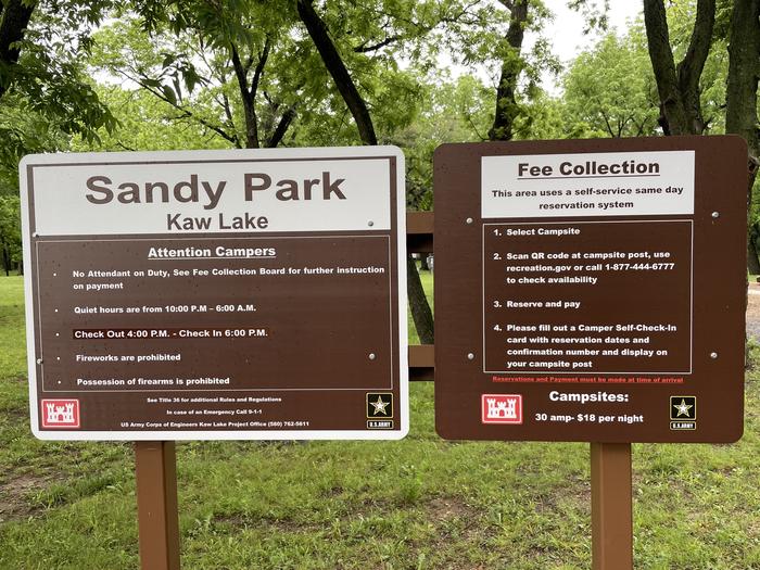 Sandy Park Signs