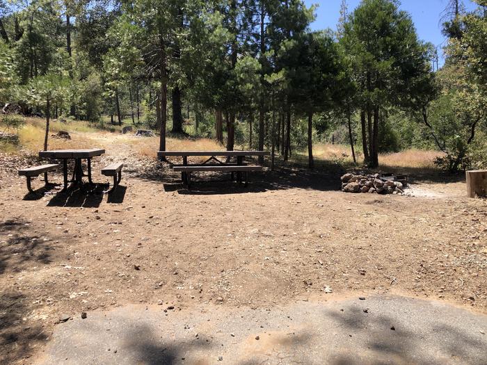 A photo of Site 022 of Loop 18-22 at CEDAR BLUFF with Picnic Table, Fire Pit, Shade, Tent Pad