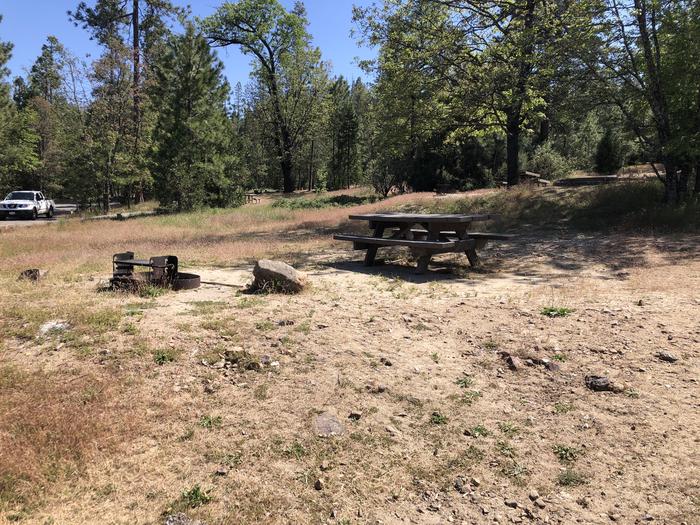 A photo of Site 067 of Loop 63-75 at LUPINE with Picnic Table, Fire Pit, Tent Pad