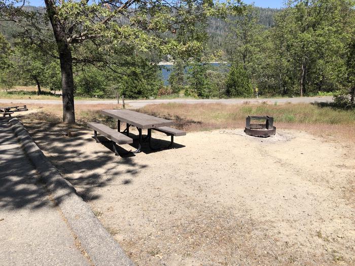 A photo of Site 073 of Loop 63-75 at LUPINE with Picnic Table, Fire Pit, Shade, Tent Pad