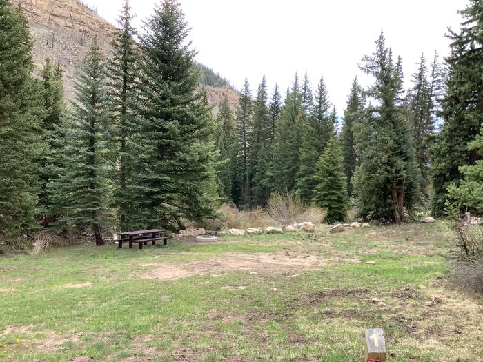 A photo of Site 01 of Loop Riverside at BRIDGES CAMPGROUND with Picnic Table, Fire Pit
