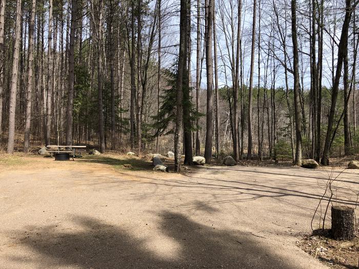 A photo of Site 021 of Loop BOOT LAKE CAMPGROUND at BOOT LAKE CAMPGROUND with Picnic Table, Fire Pit, Tent Pad