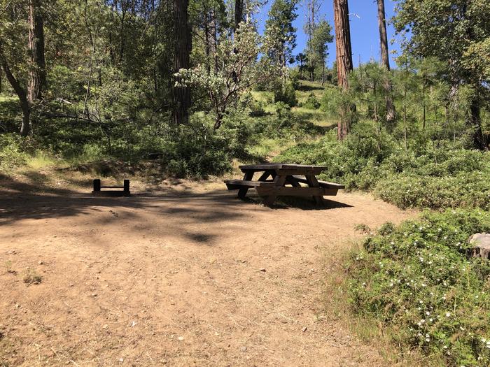 A photo of Site 092 of Loop 76-93 at LUPINE with Picnic Table, Fire Pit, Shade, Tent Pad