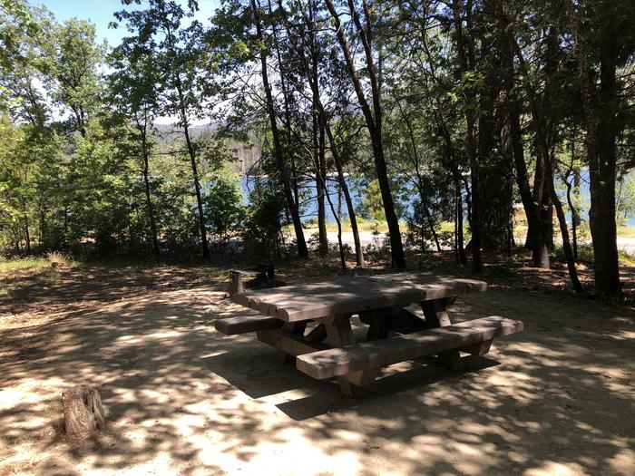 A photo of Site 109 of Loop 94-113 at LUPINE with Picnic Table, Fire Pit, Shade, Tent Pad