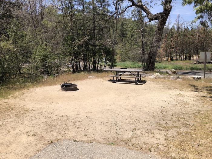A photo of Site 016 of Loop FORKS CAMPGROUND at Forks Campground (Sierra) with Picnic Table, Fire Pit, Tent Pad
