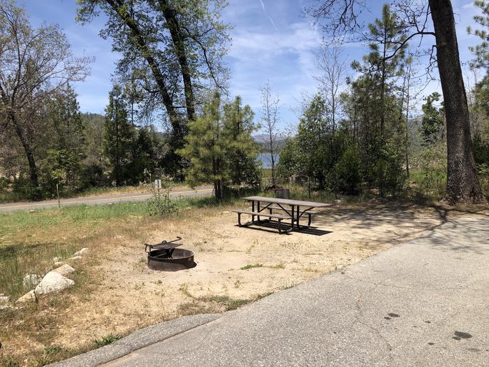 A photo of Site 014 of Loop FORKS CAMPGROUND at Forks Campground (Sierra) with Picnic Table, Fire Pit, Shade, Tent Pad