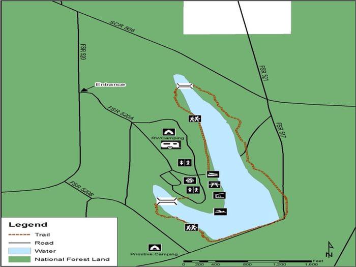 Marathon Lake Recreation Area is approximately 50 acres in size located in northern Smith County, Mississippi.Marathon Lake Recreation Area Overview Map