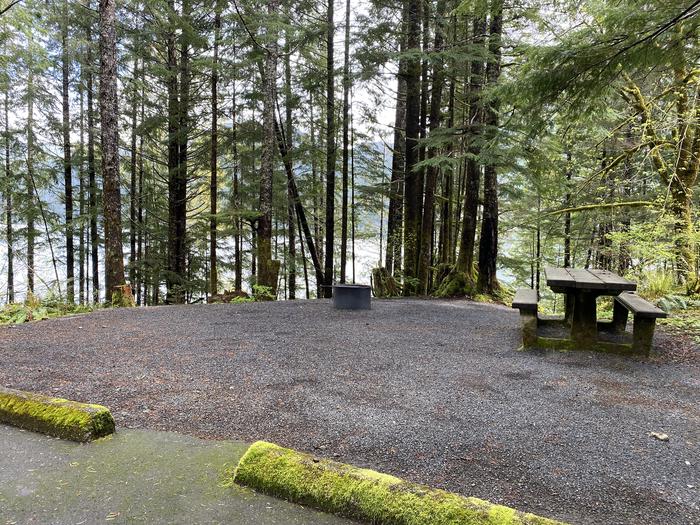 A photo of Site 034 of Loop LOOP B at COHO CAMPGROUND with Picnic Table, Fire Pit, Tent Pad