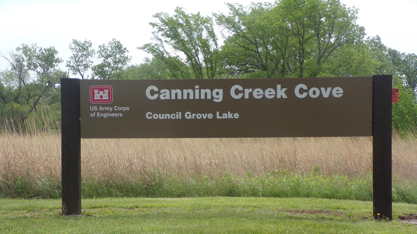 Canning Creek Cove Sign