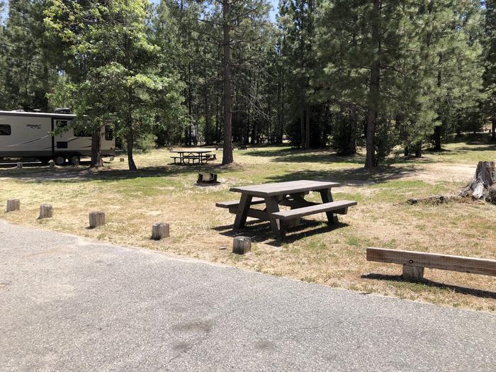A photo of Site 076 of Loop 76-93 at LUPINE with Picnic Table, Fire Pit, Tent Pad