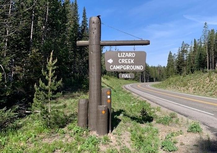 Lizard Creek Entrance SignView of Entrance Sign to Lizard Creek from Road