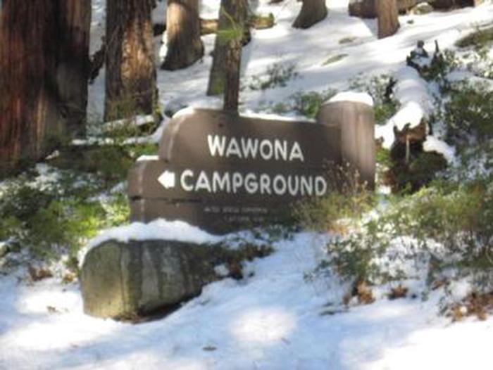 Wawona Campground Sign