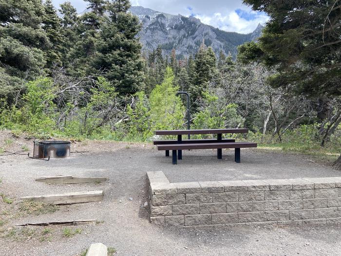 A photo of Site 024 of Loop AMPHITHEATER  at AMPHITHEATER (CO) with Picnic Table, Fire Pit, Tent Pad, Lantern Pole