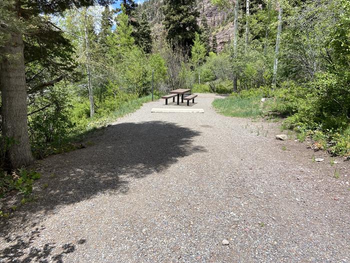 A photo of Site 003 of Loop AMPHITHEATER  at AMPHITHEATER (CO) with Picnic Table, Fire Pit, Tent Pad, Lantern Pole