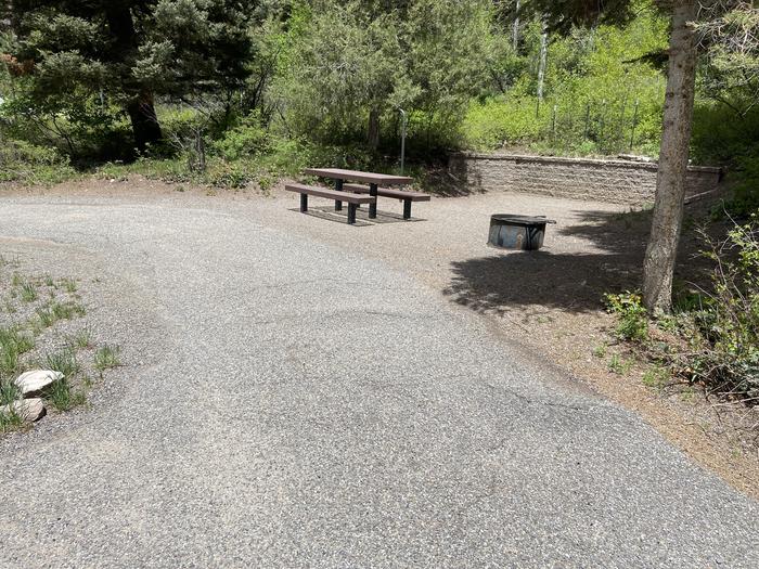 A photo of Site 017 of Loop AMPHITHEATER  at AMPHITHEATER (CO) with Picnic Table, Fire Pit, Tent Pad, Lantern Pole