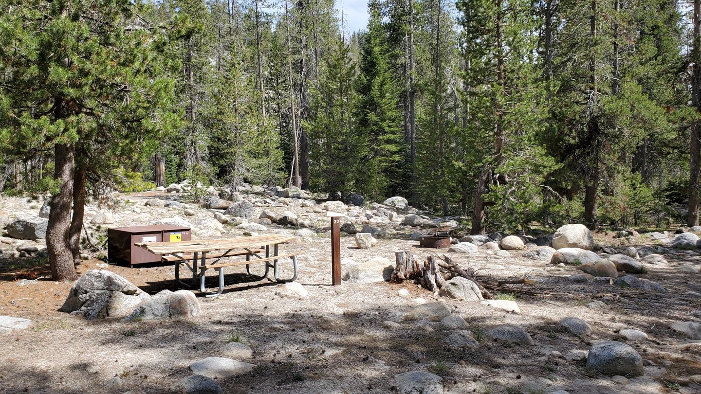 Yosemite Creek Site #32 Close-Up