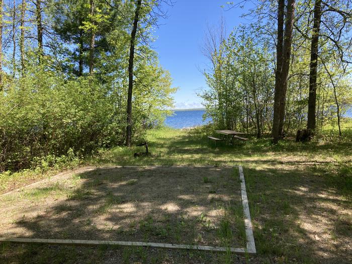 A photo of Site 012 of Loop CASS LAKE LOOP at CASS LAKE LOOP with Picnic Table, Fire Pit, Tent Pad