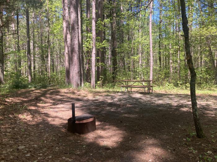 A photo of Site 026 of Loop NORW at NORWAY BEACH LOOP with Picnic Table, Fire Pit