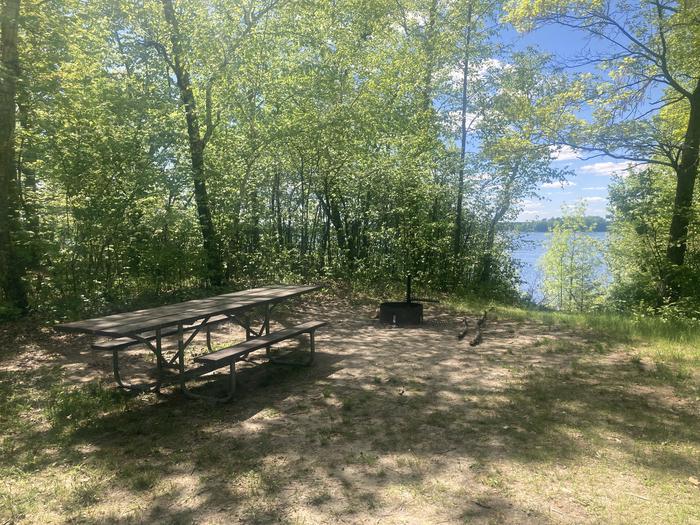 A photo of Site 014 of Loop WILLIAMS NARROWS  at WILLIAMS NARROWS with Picnic Table, Fire Pit, Waterfront