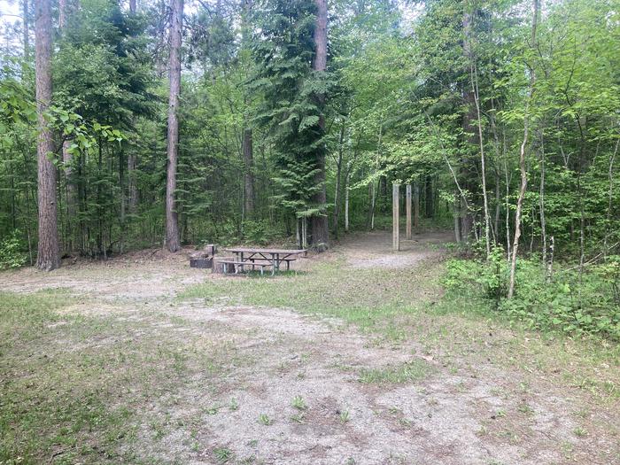 A photo of Site 029 of Loop CUT FOOT HORSE CAMPGROUND  at CUT FOOT HORSE CAMPGROUND with Picnic Table, Fire Pit