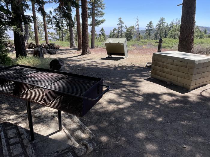 A photo of Site 001 of Loop AREA JACKSON FLAT at JACKSON FLATS with Picnic Table, Fire Pit, Shade, Food Storage