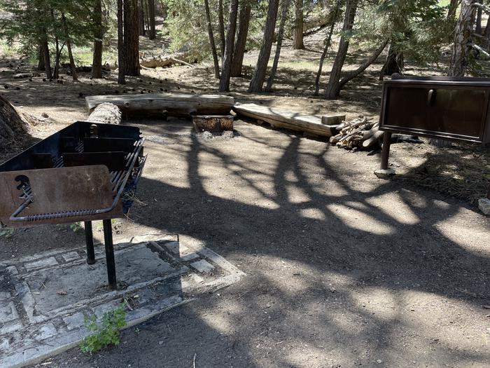 A photo of Site 002 of Loop AREA JACKSON FLAT at JACKSON FLATS with Picnic Table, Fire Pit, Shade, Food Storage, Tent Pad