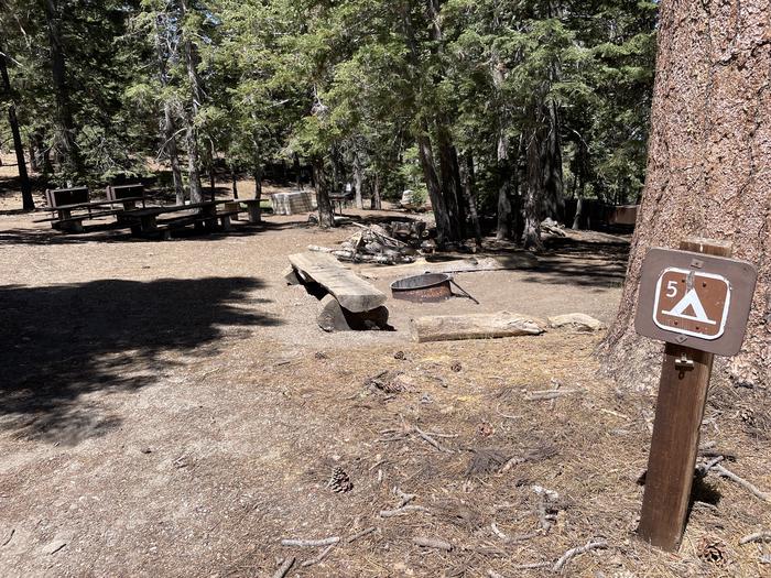 A photo of Site 005 of Loop AREA JACKSON FLAT at JACKSON FLATS with Fire Pit, Shade
