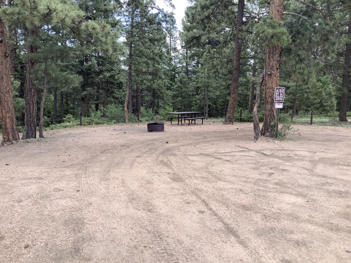 A photo of Site Site 52 (Rim Road) of Loop NFSR 507 at Rampart Range Recreation Area Designated Dispersed Camping  with Picnic Table, Fire Pit