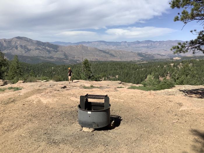 A photo of Site Site 67 (Rampart Range Road) of Loop NFSR 300 at Rampart Range Recreation Area Designated Dispersed Camping  with Fire Pit