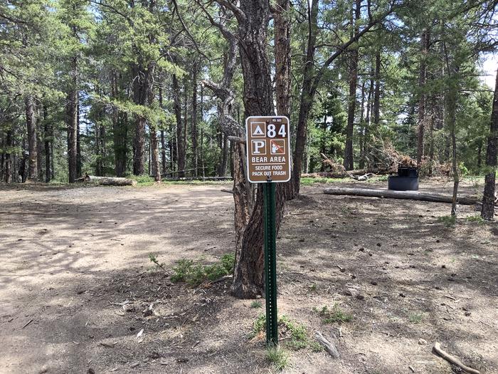 A photo of Site Site 84 (Jackson Creek) of Loop NFSR 502.B/503 at Rampart Range Recreation Area Designated Dispersed Camping  with Fire Pit