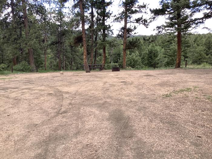 A photo of Site Site 55 (Rim Road) of Loop NFSR 507 at Rampart Range Recreation Area Designated Dispersed Camping  with Picnic Table, Fire Pit