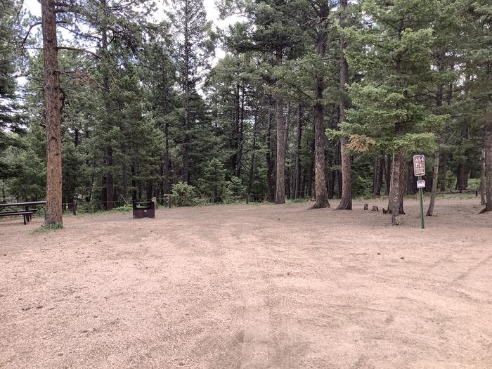 A photo of Site Site 54 (Rim Road) of Loop NFSR 507 at Rampart Range Recreation Area Designated Dispersed Camping  with Picnic Table, Fire Pit
