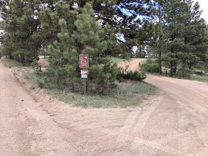 A photo of Site Site 50 (Rampart Range Road) of Loop NFSR 300 at Rampart Range Recreation Area Designated Dispersed Camping  with No Amenities Shown