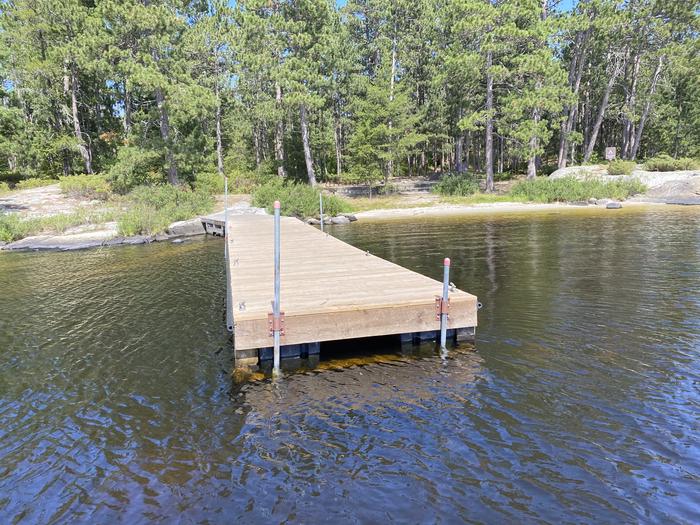 R92 - Blueberry Island West, view of boat dock from waterView of campsite from the water