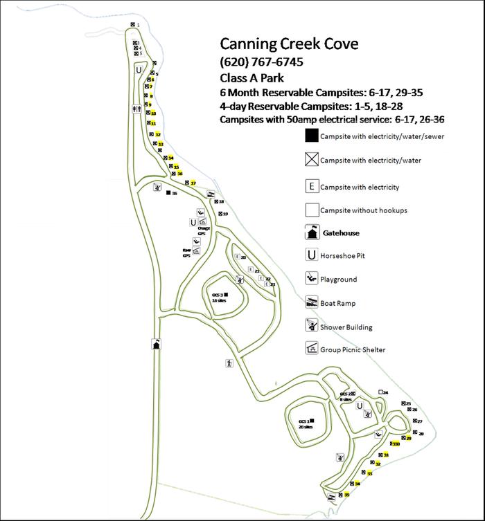 Map of Canning Creek Cove