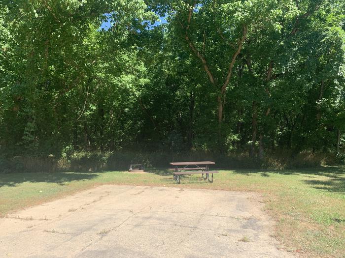 A photo of Site 905 of Loop Loop 900 at ALLEY SPRING with Picnic Table, Fire Pit, Tent Pad, Lantern Pole