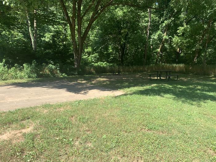 A photo of Site 911 of Loop Loop 900 at ALLEY SPRING with Picnic Table, Fire Pit, Tent Pad, Lantern Pole