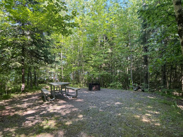 A photo of Site 024 of Loop SAILOR LAKE  at SAILOR LAKE with Picnic Table, Fire Pit, Shade
