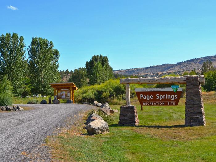 Page Springs Campground Entrance