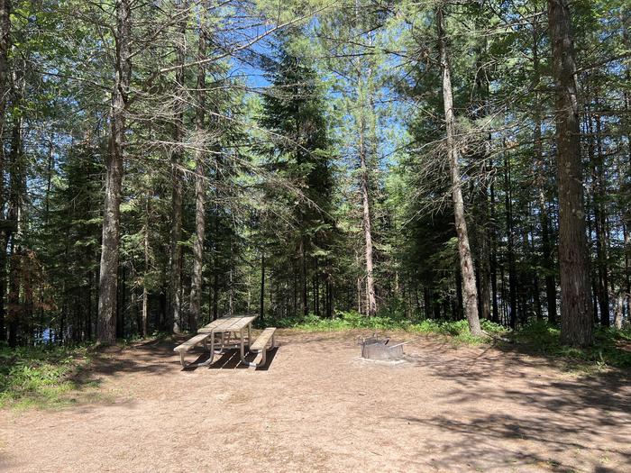 A photo of Site 017 of Loop MANAGEMENT SITES at TWIN LAKES (WI) with Picnic Table, Fire Pit, Shade