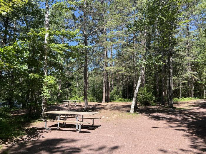 A photo of Site 008 of Loop TWIN LAKES at TWIN LAKES (WI) with Picnic Table, Fire Pit, Shade, Waterfront